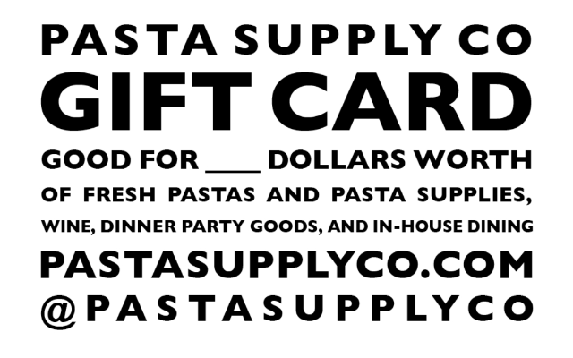 PASTA SUPPLY CO eGift Cards