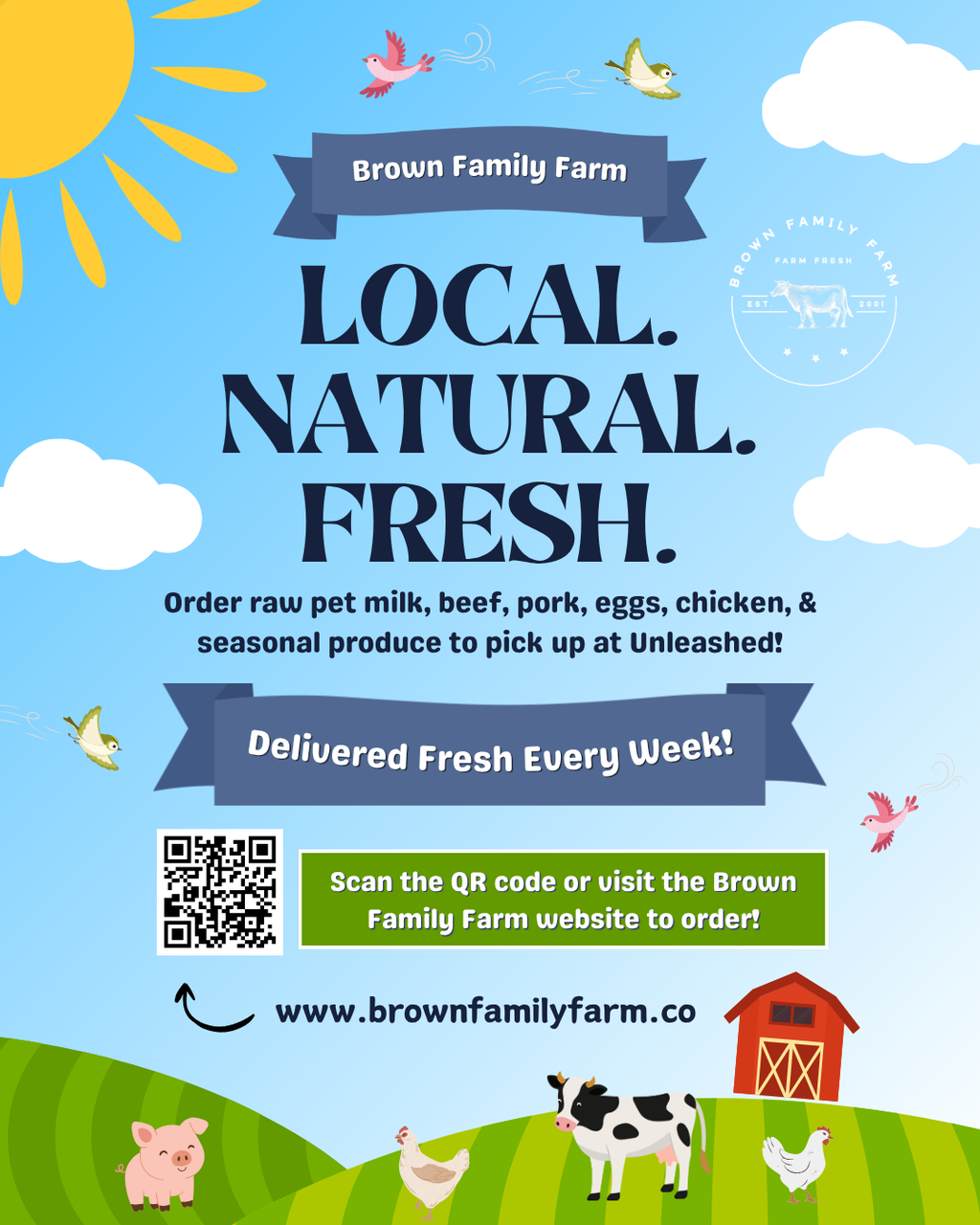 Brown Family Farm ordering