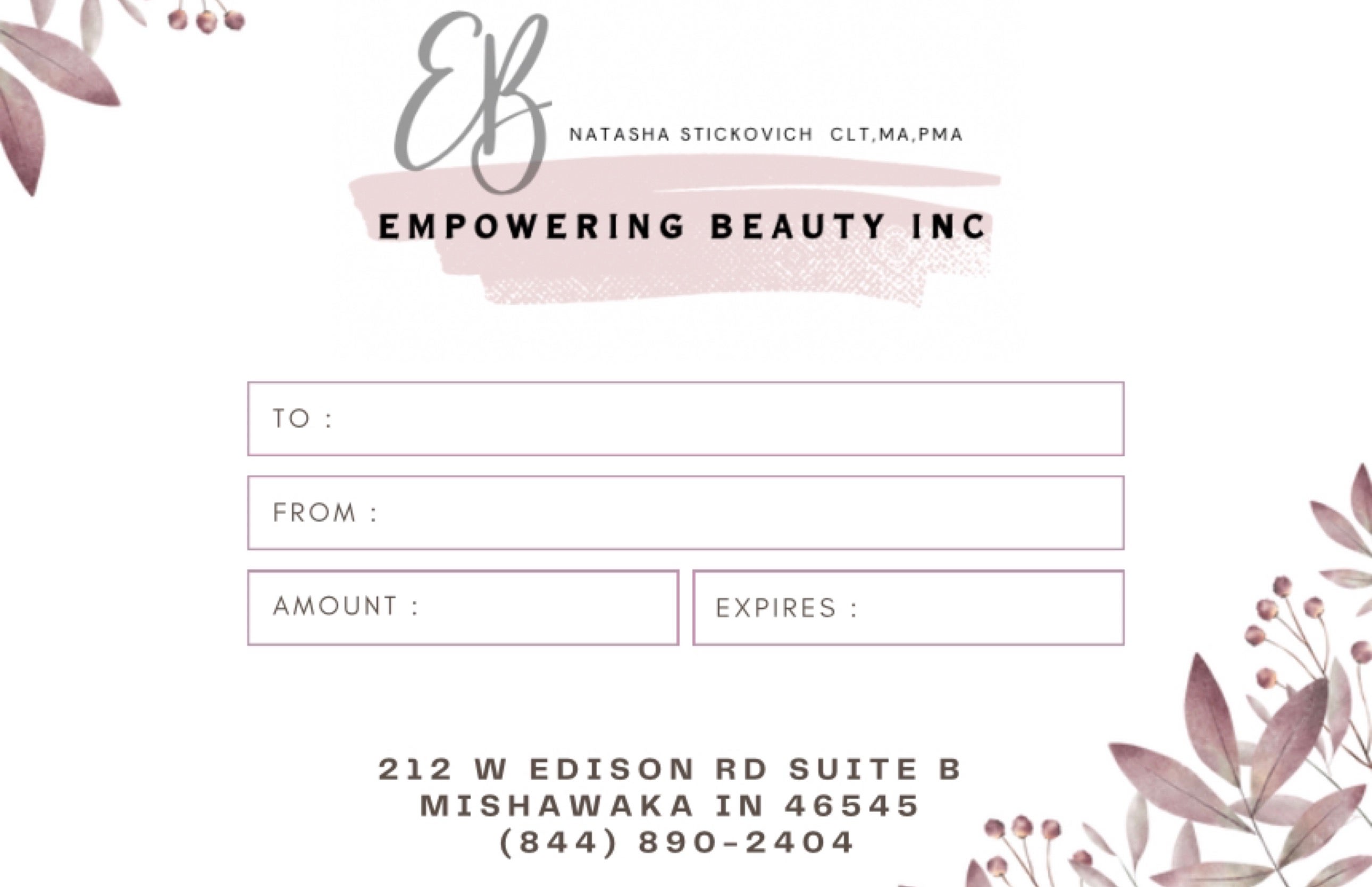 Face Fixes by Natasha DBA Empowering Beauty INC