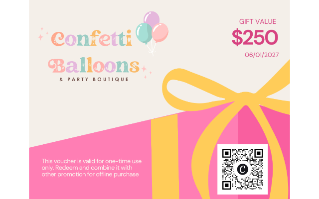 Confetti Balloons and Party Boutique