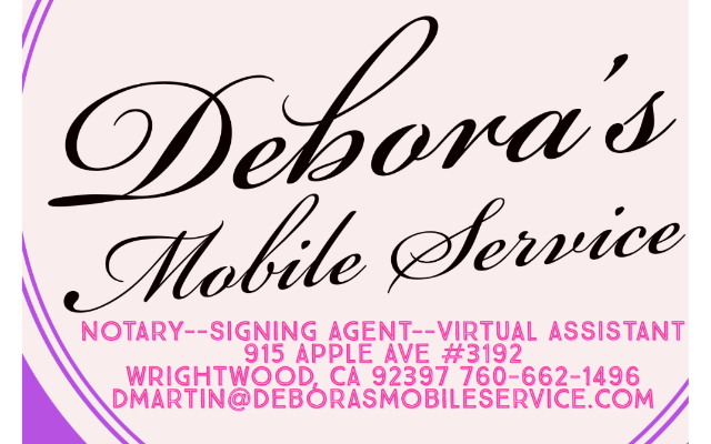 Debora's Mobile Services