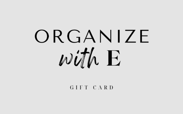 Organize With E