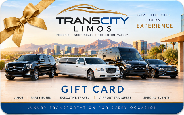 TransCity Limos digital luxury transportation gift card