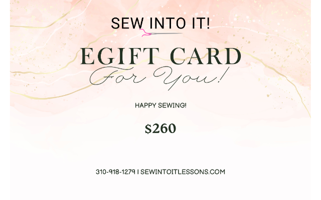 Sew Into It! Lessons