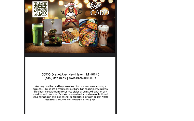 Taiz kabob mediterranean Grill, & juice bar