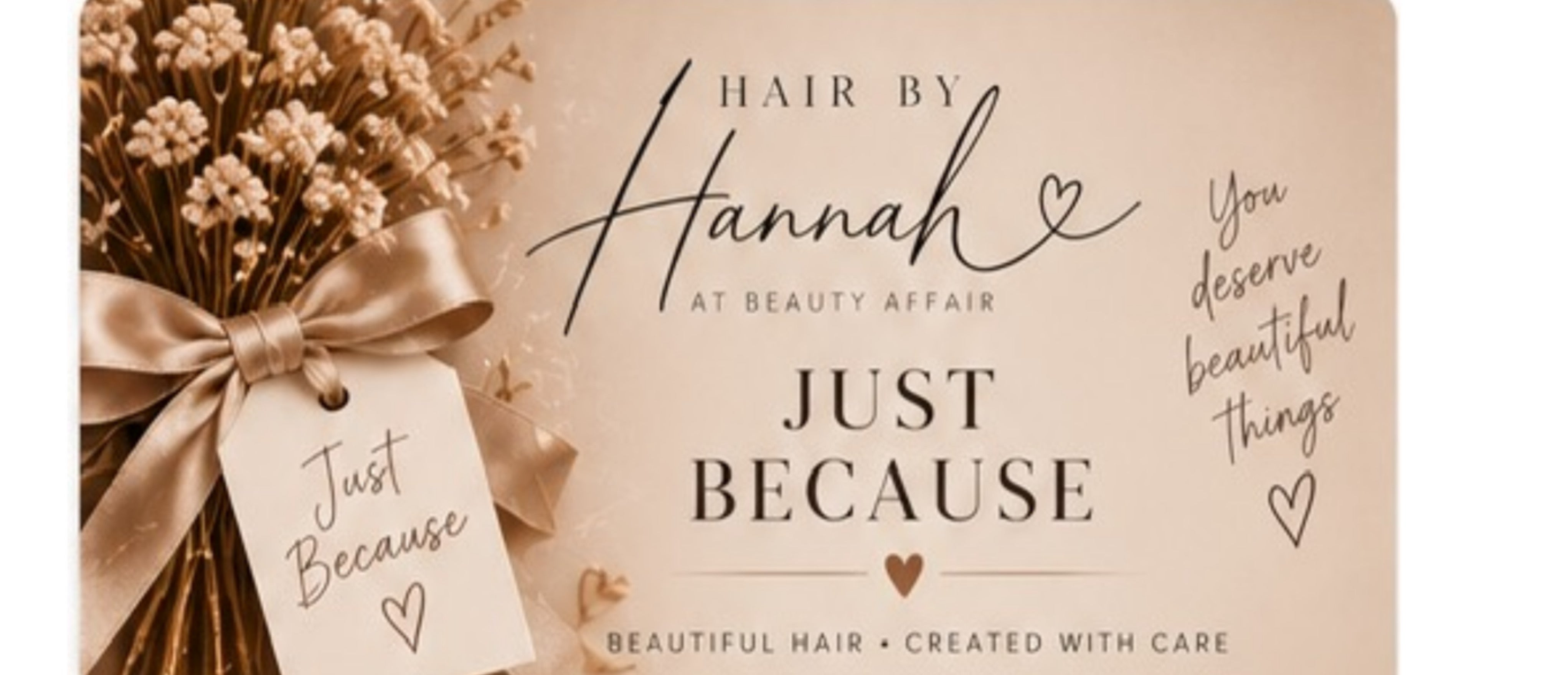 Hair by Hannah at Beauty Affair