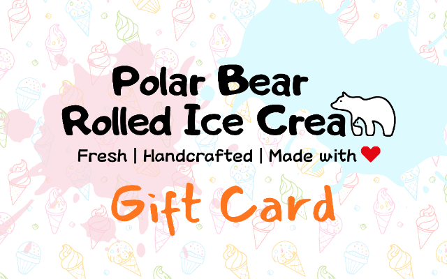 Polar Bear Rolled Ice Cream