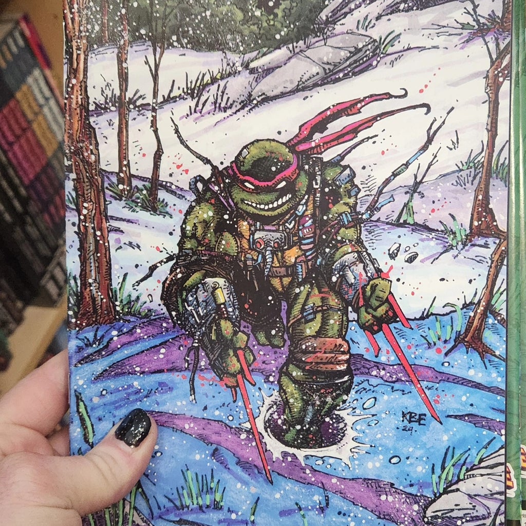 kevin eastman homage of barry windsor smith cover for teenage mutant ninja turtles