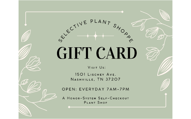 Selective Gardener Catalog